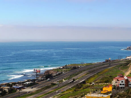 Panorámica de Playas de Rosarito, Baja California.