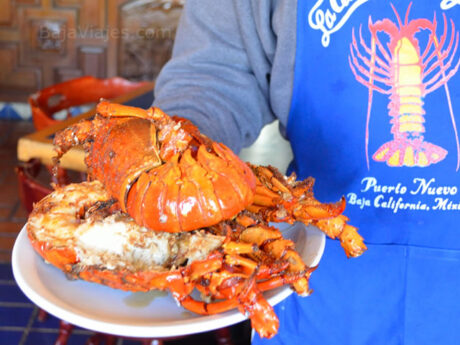 Langosta estilo Puerto Nuevo, Rosarito.