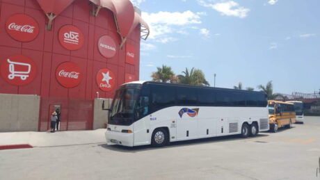 Autobús de transporte turístico en Tijuana, Baja California