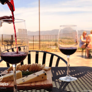 Degustación de vinos en Vinícola Las Nubes, durante el Tour al Valle de Guadalupe, Ruta del Vino.