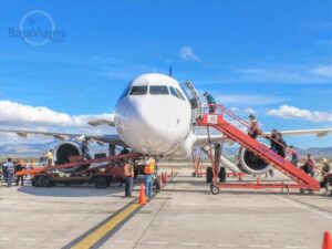 Avión en el Aeropuerto de La Paz, Baja California Sur