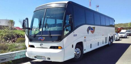 De visita en el Mirador durante un Transporte en Autobús a Ensenada