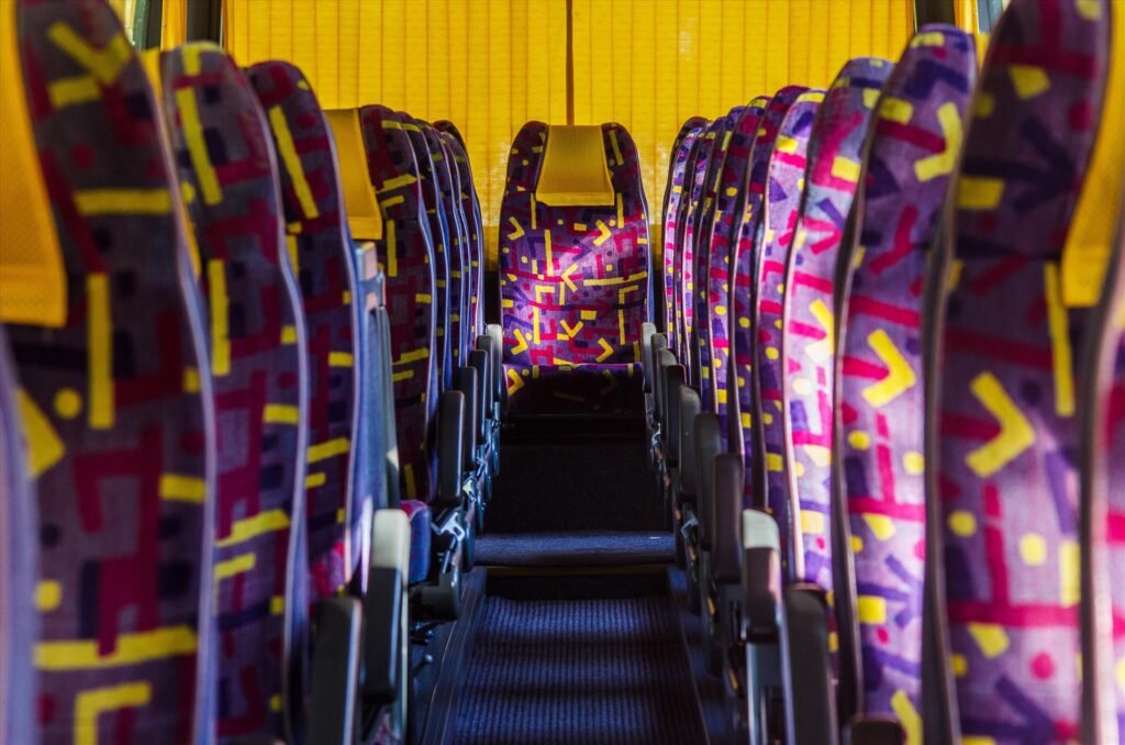 Interior de Transporte en Autobus Privado en Baja California