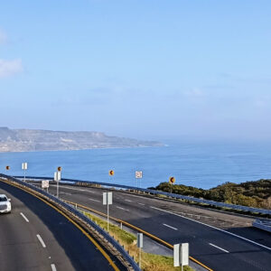 Autopista Escénica Tijuana - Ensenada a la altura de El Mirador de Salsipuedes